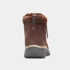 Easy Going Cool Zip Womens Brown Boot*Skechers Discount