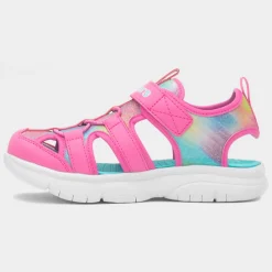 Flex Splash Girls Pink Closed Toe Sandal*Skechers Outlet