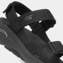 Go Walk Arch Fit Womens Black Sandals*Skechers Best