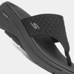 Go Walk Arch Fit Womens Black Sandal*Skechers Best