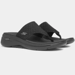 Go Walk Arch Fit Womens Black Sandal*Skechers Best