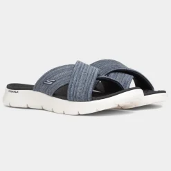 Go Walk Flex Impressed Womens Navy Sandal*Skechers Fashion