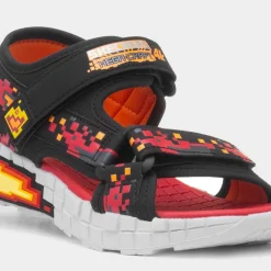 Mega Splash 4K Boys Black Sandal*Skechers Clearance