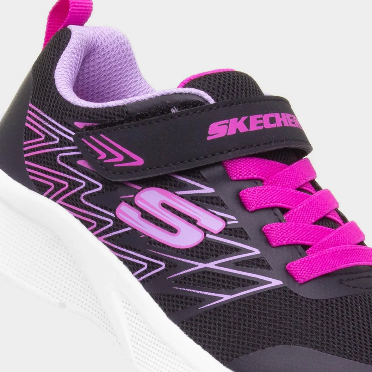 Microspec Bold Delight Kids Black Trainer*Skechers Discount