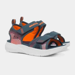 Microspec Splash Kids Navy Sandal*Skechers Online