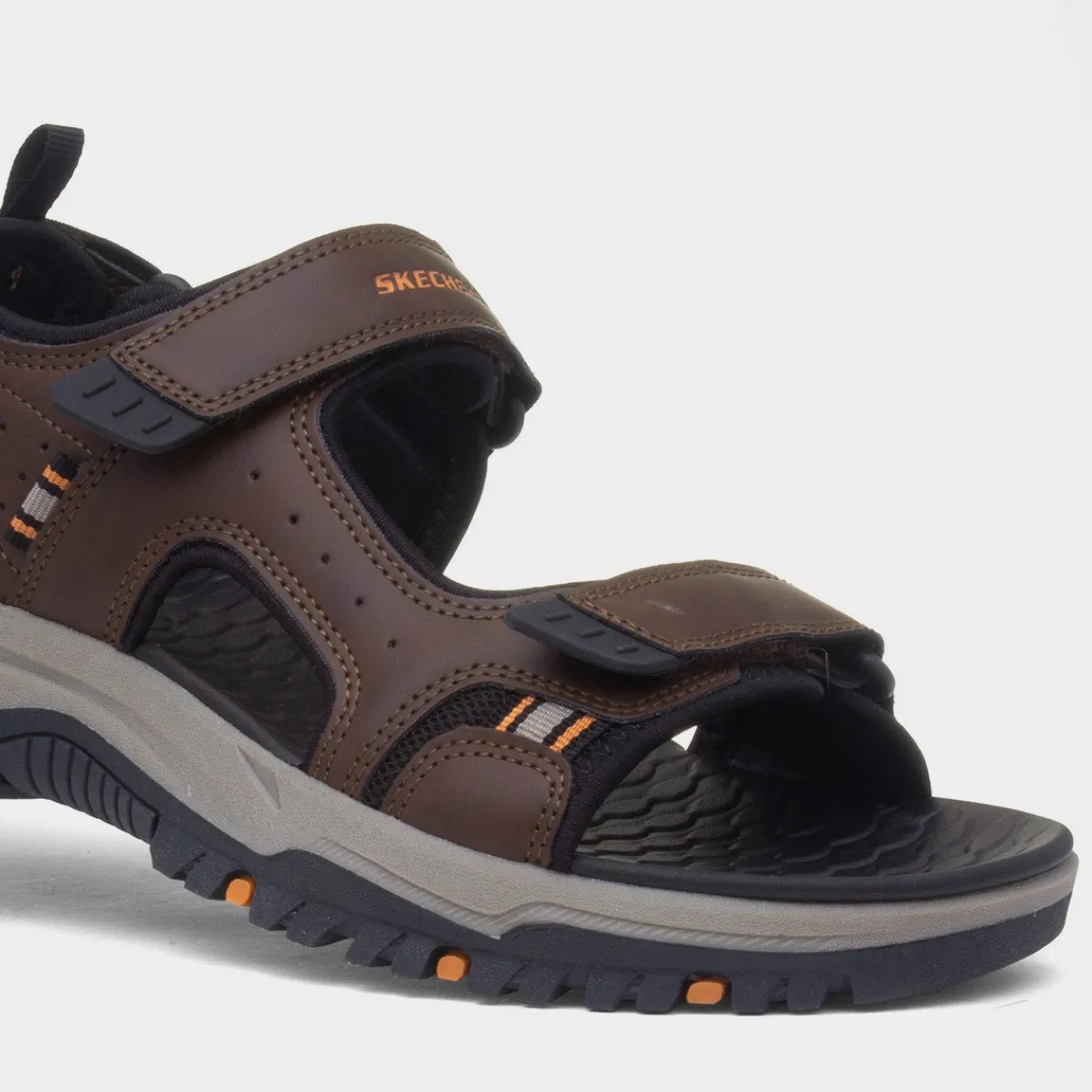 Prewitt Rigdon Mens Brown Vegan Sandal*Skechers Best