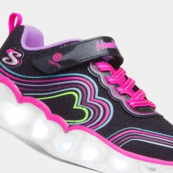 Retro Hearts Kids Light Up Trainers*Skechers Outlet