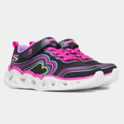 Retro Hearts Kids Light Up Trainers*Skechers Outlet