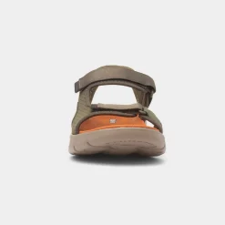 Slip Ins Go Walk Flex Mens Olive Sandal*Skechers Best