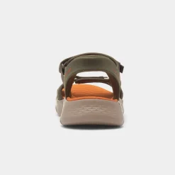Slip Ins Go Walk Flex Mens Olive Sandal*Skechers Best