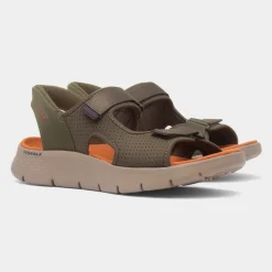 Slip Ins Go Walk Flex Mens Olive Sandal*Skechers Best