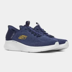 Slip Ins Primebase Mens Navy Trainer*Skechers Outlet