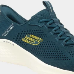 Slip Ins Primebase Mens Teal Trainer*Skechers Discount