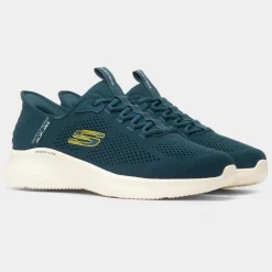 Slip Ins Primebase Mens Teal Trainer*Skechers Discount