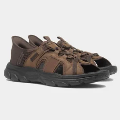 Slip Ins Revolted Mens Brown Sandal*Skechers Discount