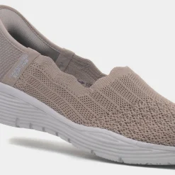Slip Ins Seager Womens Taupe Casual Shoe*Skechers Discount