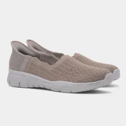 Slip Ins Seager Womens Taupe Casual Shoe*Skechers Discount