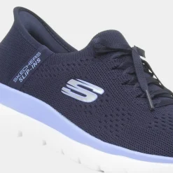 Slip Ins Summits Womens Navy Trainer*Skechers Fashion