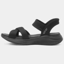 Slip Ins Ultra Flex Womens Black Sandal*Skechers Sale