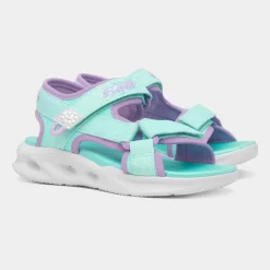 Sola Glow Kids Blue Light Up Sandal*Skechers Sale