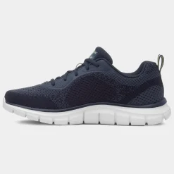 Track Glendor Mens Navy Knitted Trainer*Skechers Discount
