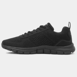Track Leshur Mens Black Lace Up Trainer*Skechers Hot