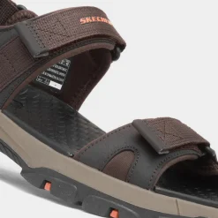 Tresman Ryer Mens Chocolate Sandal*Skechers New