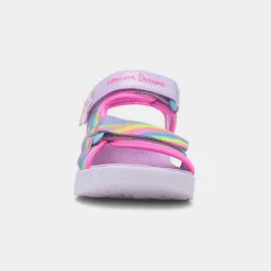 Unicorn Girls Purple Light Up Sandal*Skechers Discount