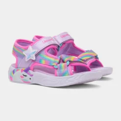 Unicorn Girls Purple Light Up Sandal*Skechers Discount