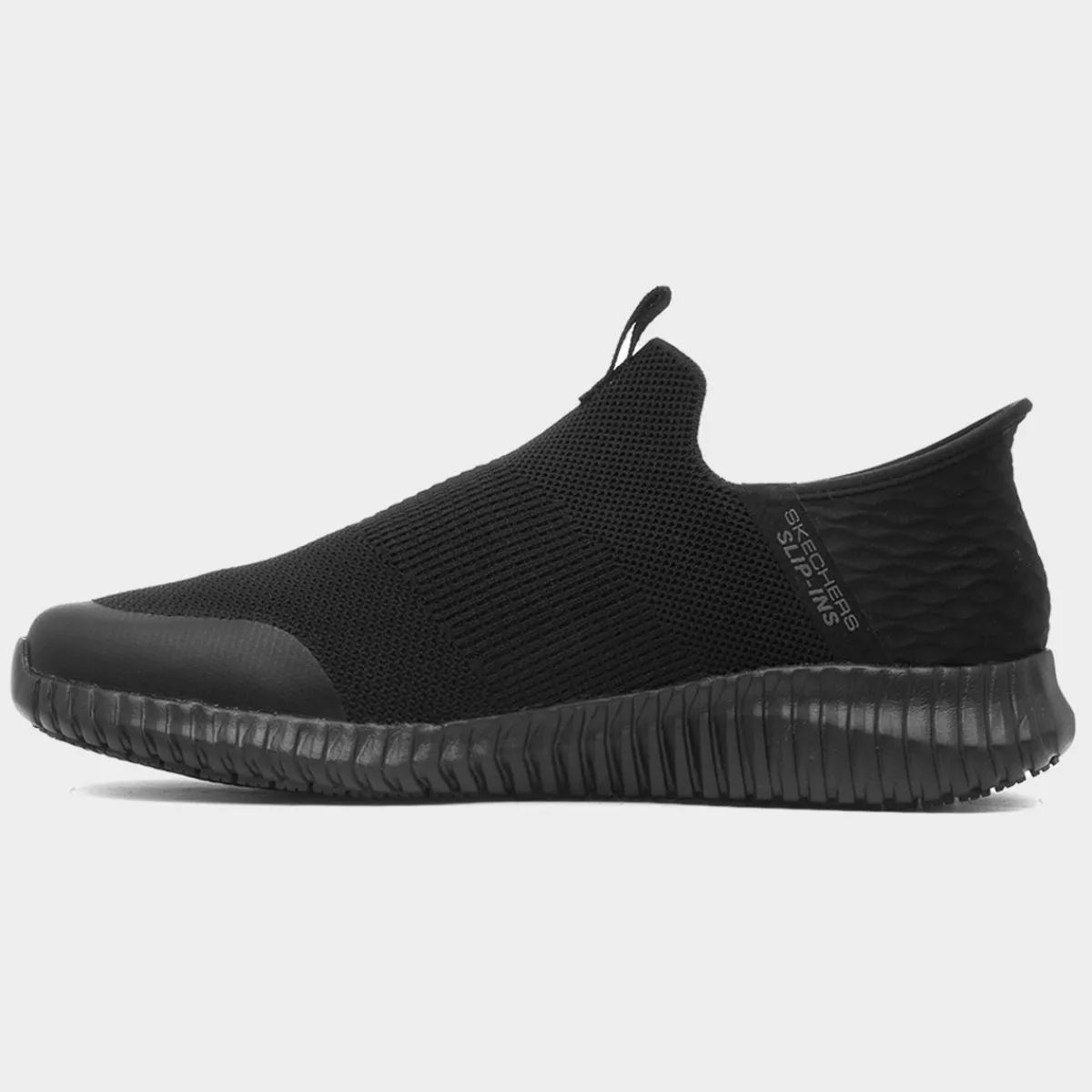 Slip Ins Mens Black Shoe*Skechers Workwear Sale