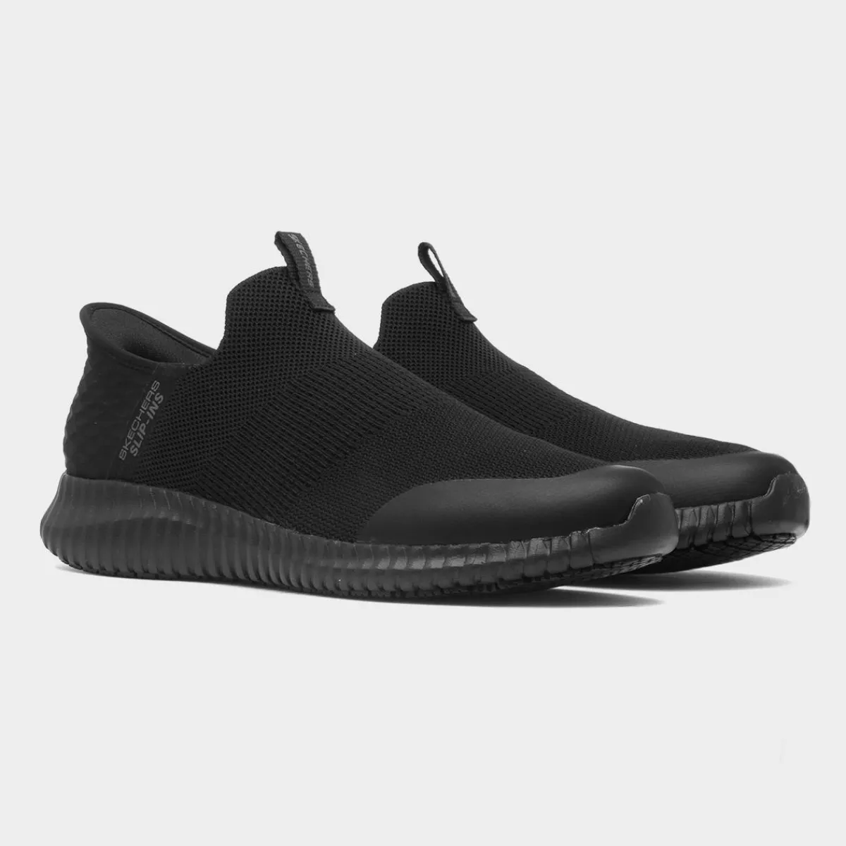 Slip Ins Mens Black Shoe*Skechers Workwear Sale