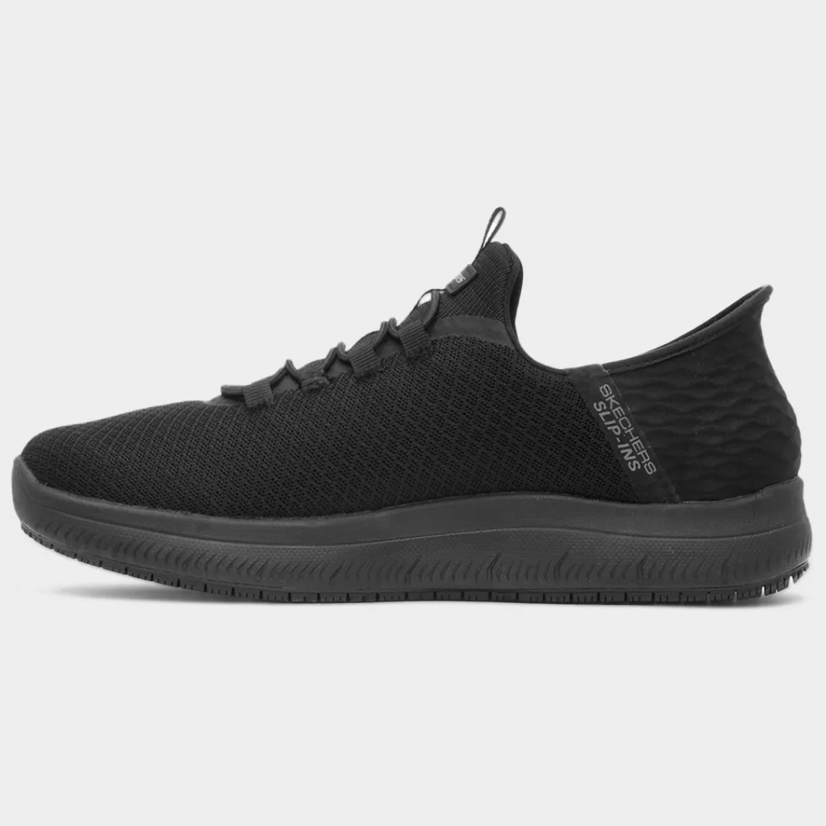 Slip Ins Colsin Mens Black Shoe*Skechers Workwear New