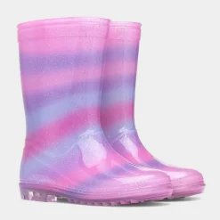 Sleet Girls Multi Rainbow Welly*shoezone Online