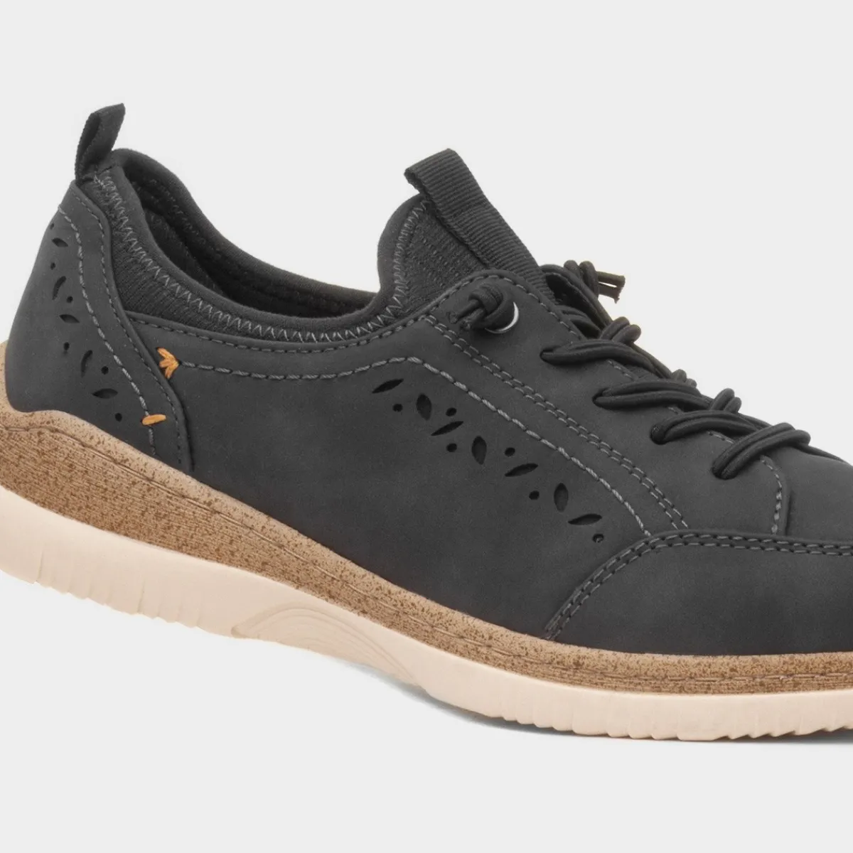 Jackie Womens Navy Vegan Shoe*Soft Line Discount