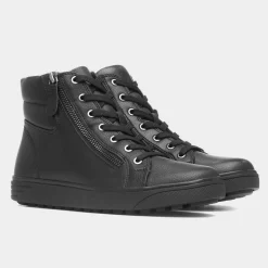 Ohio Womens Black Ankle Boot*Soft Line Hot