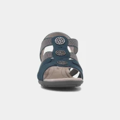 Sark Womens Navy Sandal*Soft Line New