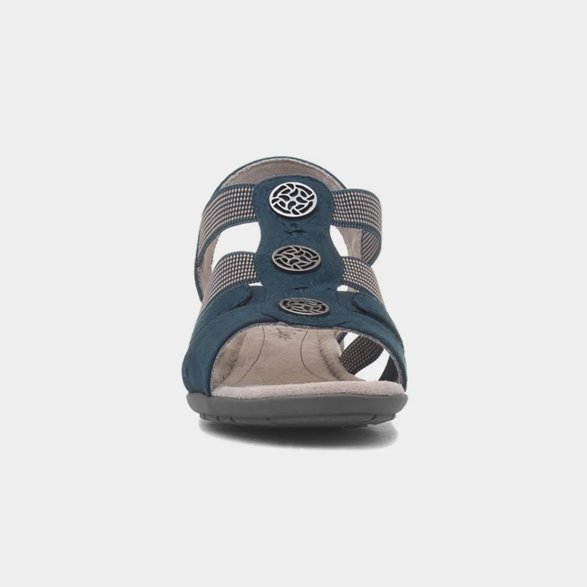 Sark Womens Navy Sandal*Soft Line New