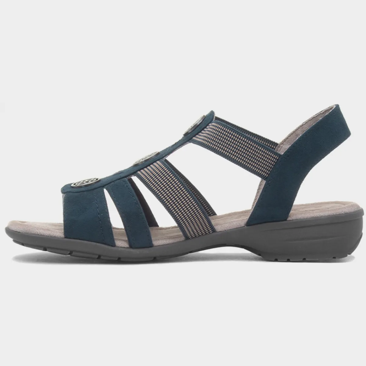 Sark Womens Navy Sandal*Soft Line New