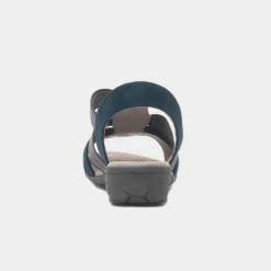 Sark Womens Navy Sandal*Soft Line New