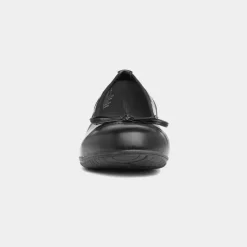 Womens Black Ballerina Shoe*Soft Line Sale