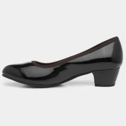 Womens Block Heel Court Shoe*Soft Line Online