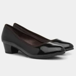 Womens Block Heel Court Shoe*Soft Line Online