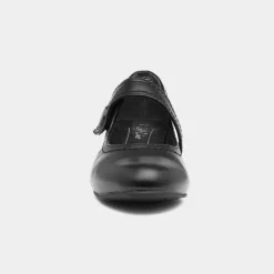 Womens Black Heeled Bar Shoe*Soft Line Hot