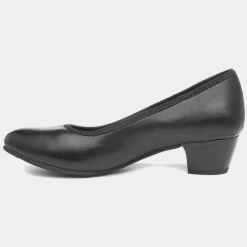 Womens Block Heel Court Shoe*Soft Line Outlet