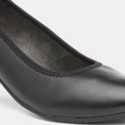 Womens Block Heel Court Shoe*Soft Line Outlet