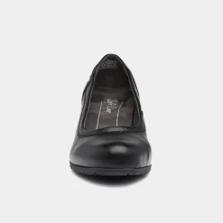 Womens Heeled Black Court Shoe*Soft Line Best