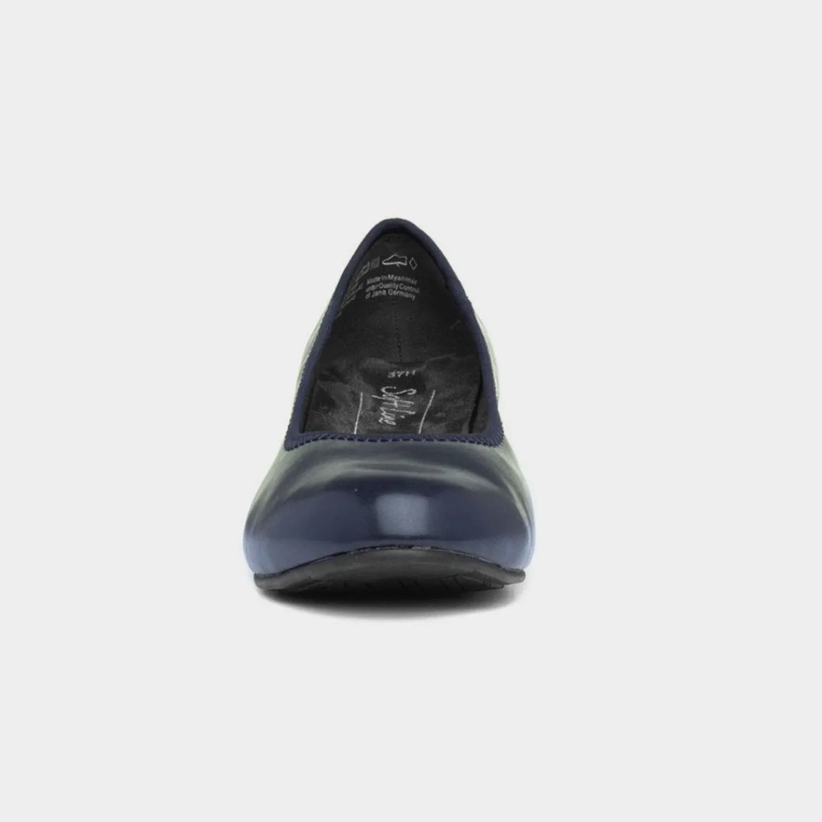 Womens Navy Court Shoe*Soft Line New