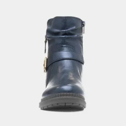 Wyoming Womens Navy Zip Up Boot*Soft Line Outlet