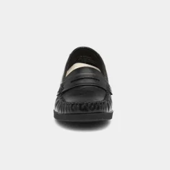 Delia Womens Black Moccasin Loafer Shoe*Softlites New