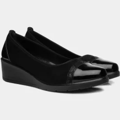 Diana Womens Black Wedge Shoe*Softlites Online
